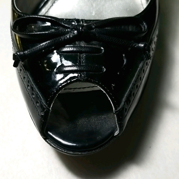 Marc Fisher Women's Black Platform Peep Toe Pumps Size 8.5 - Picture 6 of 6